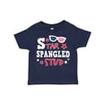 thumbnail image 1 of Inktastic Star Spangled Stud with Sunglasses and Stars Boys Toddler T-Shirt, 1 of 5