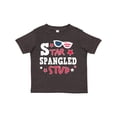 thumbnail image 1 of Inktastic Star Spangled Stud with Sunglasses and Stars Boys Toddler T-Shirt, 1 of 5