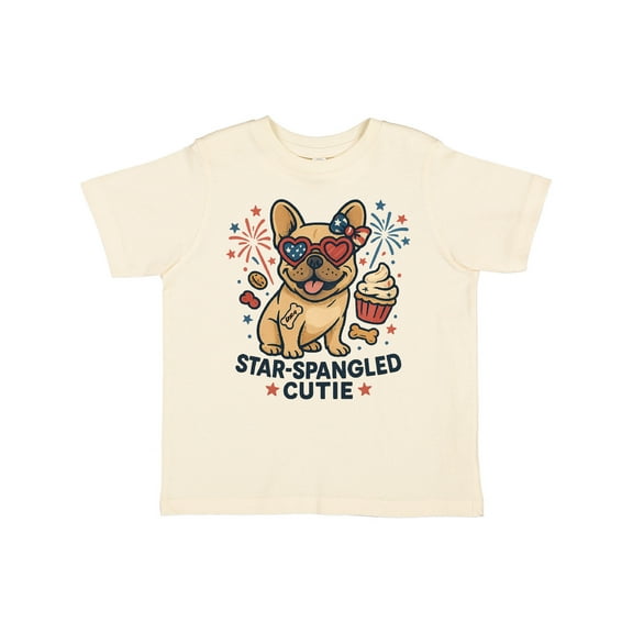 Inktastic Star-spangled Cutie Dog USA Boys or Girls Toddler T-Shirt