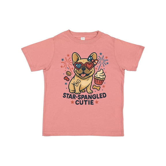 Inktastic Star-spangled Cutie Dog USA Boys or Girls Toddler T-Shirt