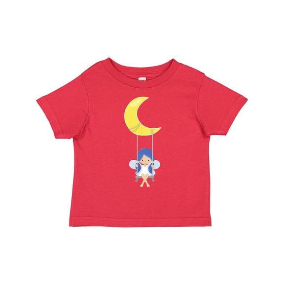 Inktastic Stardust Fairy, Cute Fairy, Fairy on a Swing, Moon Girls Toddler T-Shirt