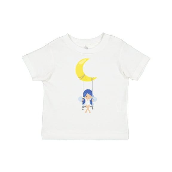 Inktastic Stardust Fairy, Cute Fairy, Fairy on a Swing, Moon Girls Toddler T-Shirt