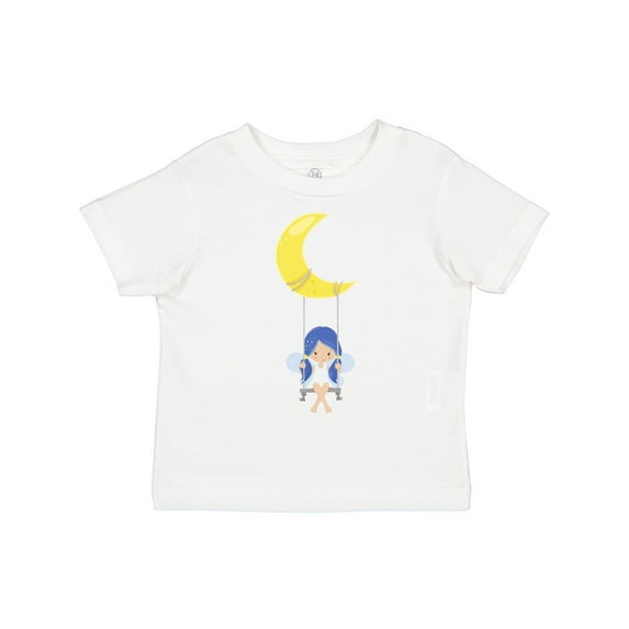 Inktastic Stardust Fairy, Cute Fairy, Fairy on a Swing, Moon Girls Toddler T-Shirt
