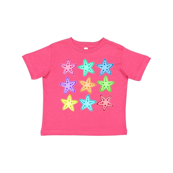 Inktastic Starfish in Rainbow Colors Boys or Girls Toddler T-Shirt