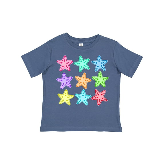 Inktastic Starfish in Rainbow Colors Boys or Girls Toddler T-Shirt