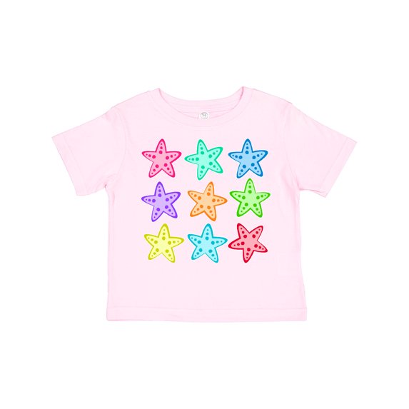 Inktastic Starfish in Rainbow Colors Boys or Girls Toddler T-Shirt