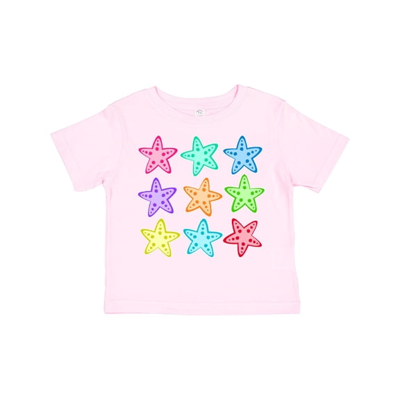 Inktastic Starfish in Rainbow Colors Boys or Girls Toddler T-Shirt