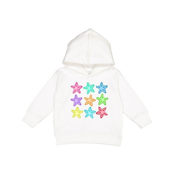 Inktastic Starfish in Rainbow Colors Toddler Hoodie