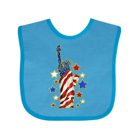 Inktastic Statue of Liberty Boys or Girls Baby Bib