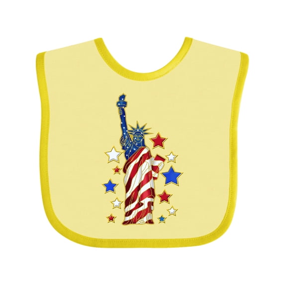 Inktastic Statue of Liberty Boys or Girls Baby Bib