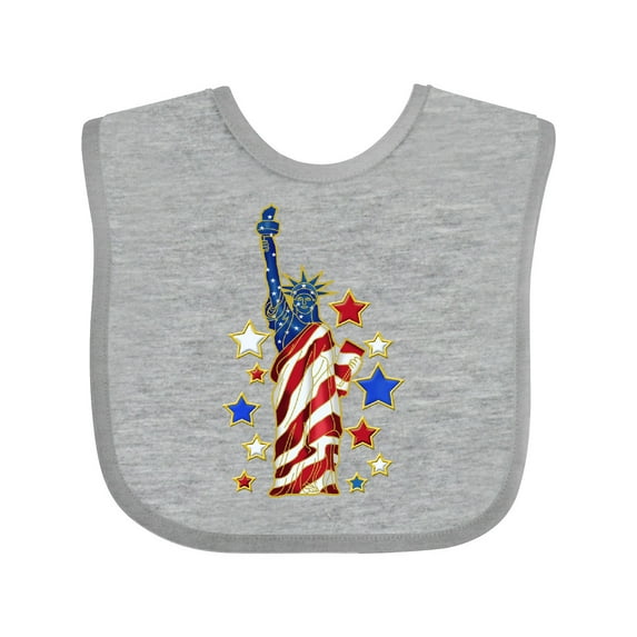 Inktastic Statue of Liberty Boys or Girls Baby Bib