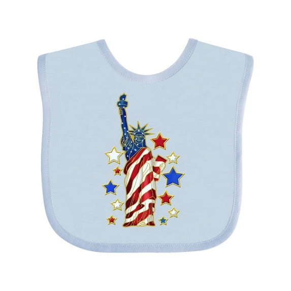 Inktastic Statue of Liberty Boys or Girls Baby Bib