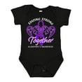 thumbnail image 1 of Inktastic Staying Strong Together Alzheimer's Awareness Purple Ribbon Boys or Girls Baby Bodysuit, 1 of 5