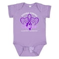 thumbnail image 1 of Inktastic Staying Strong Together Alzheimer's Awareness Purple Ribbon Boys or Girls Baby Bodysuit, 1 of 5