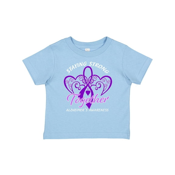 Inktastic Staying Strong Together Alzheimer's Awareness Purple Ribbon Boys or Girls Baby T-Shirt