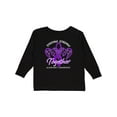 thumbnail image 1 of Inktastic Staying Strong Together Alzheimer's Awareness Purple Ribbon Boys or Girls Long Sleeve Toddler T-Shirt, 1 of 5