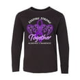 thumbnail image 1 of Inktastic Staying Strong Together Alzheimer's Awareness Purple Ribbon Long Sleeve Youth T-Shirt, 1 of 5