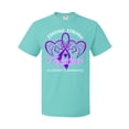 thumbnail image 1 of Inktastic Staying Strong Together Alzheimer's Awareness Purple Ribbon T-Shirt, 1 of 5