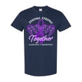 thumbnail image 1 of Inktastic Staying Strong Together Alzheimer's Awareness Purple Ribbon T-Shirt, 1 of 5
