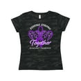thumbnail image 1 of Inktastic Staying Strong Together Alzheimer's Awareness Purple Ribbon Women's T-Shirt, 1 of 5