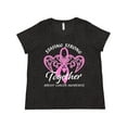 thumbnail image 1 of Inktastic Staying Strong Together with Pink Breast Cancer Ribbon Women's Plus Size T-Shirt, 1 of 5