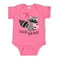 thumbnail image 1 of Inktastic Stealin' Your Heart Cute Raccoon Boys or Girls Baby Bodysuit, 1 of 5