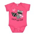 thumbnail image 1 of Inktastic Stealin' Your Heart Cute Raccoon Boys or Girls Baby Bodysuit, 1 of 5