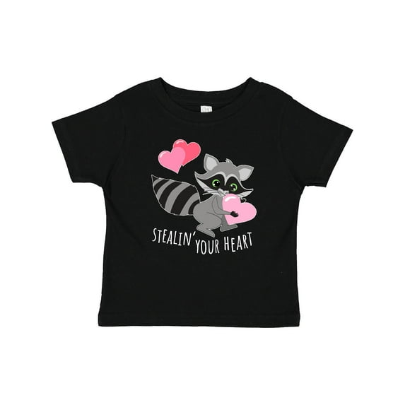 Inktastic Stealin' Your Heart Cute Raccoon Boys or Girls Baby T-Shirt