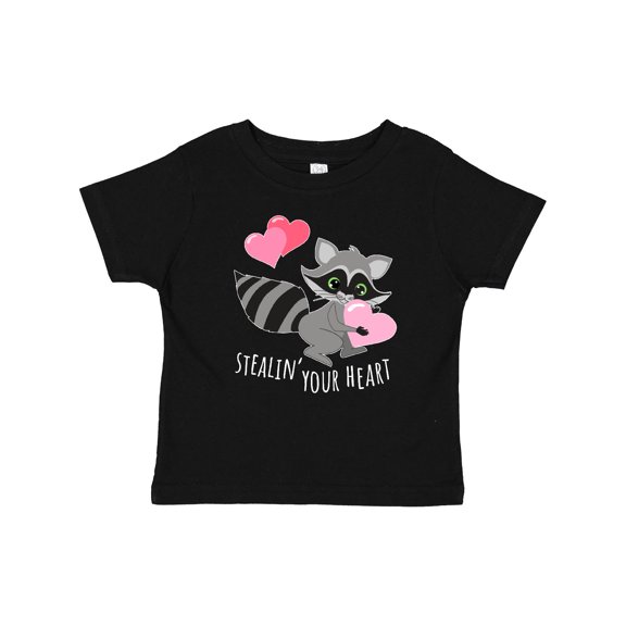 Inktastic Stealin' Your Heart Cute Raccoon Boys or Girls Baby T-Shirt