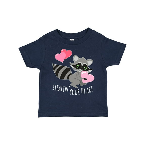 Inktastic Stealin' Your Heart Cute Raccoon Boys or Girls Toddler T-Shirt