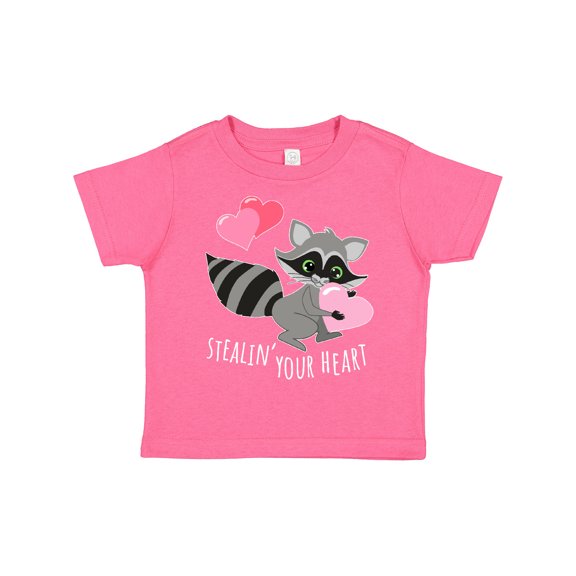 Inktastic Stealin' Your Heart Cute Raccoon Boys or Girls Toddler T-Shirt