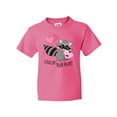 thumbnail image 1 of Inktastic Stealin' Your Heart Cute Raccoon Youth T-Shirt, 1 of 5