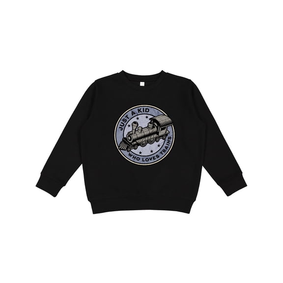 Inktastic Steam Train Kid Who Loves Trains Youth Sweatshirt