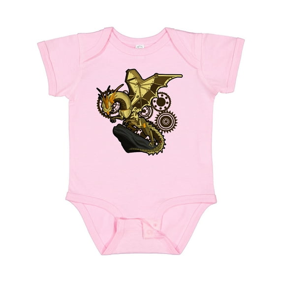 Inktastic Steampunk Dragon Boys or Girls Baby Bodysuit