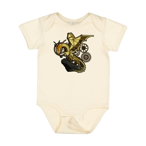 Inktastic Steampunk Dragon Boys or Girls Baby Bodysuit