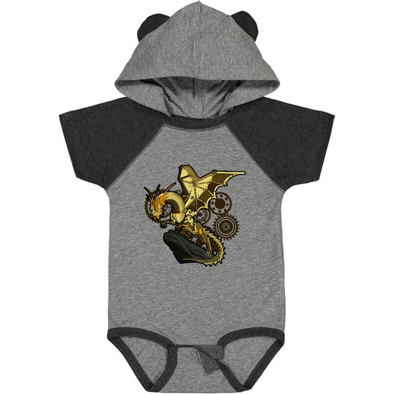 Inktastic Steampunk Dragon Boys or Girls Baby Bodysuit