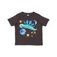 thumbnail image 1 of Inktastic Stegosaurus Space Dinosaur with Stars and Planet Boys or Girls Toddler T-Shirt, 1 of 5