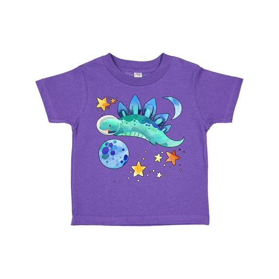 Inktastic Stegosaurus Space Dinosaur with Stars and Planet Boys or Girls Toddler T-Shirt