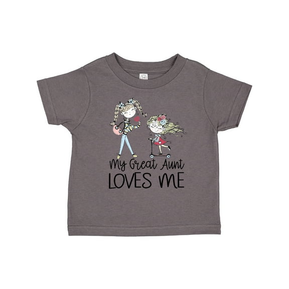 Inktastic Stick Girls My Great Aunt Loves Me Boys or Girls Toddler T-Shirt