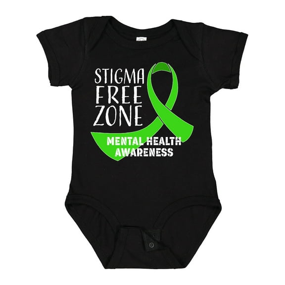 Inktastic Stigma Free Zone Mental Health Awareness Boys or Girls Baby Bodysuit