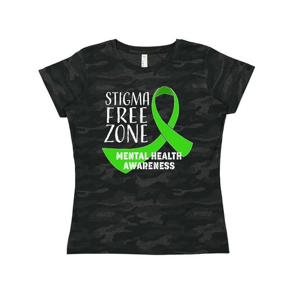 Inktastic Stigma Free Zone Mental Health Awareness Women's T-Shirt