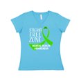 thumbnail image 1 of Inktastic Stigma Free Zone Mental Health Awareness Women's V-Neck T-Shirt, 1 of 5