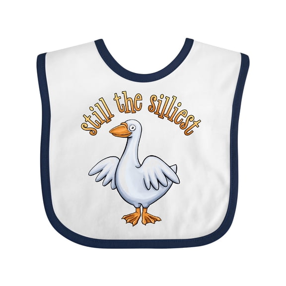 Inktastic Still the Silliest Funny Goose Boys or Girls Baby Bib
