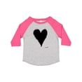 thumbnail image 1 of Inktastic Stitched Black Heart Boys or Girls Toddler T-Shirt, 1 of 5