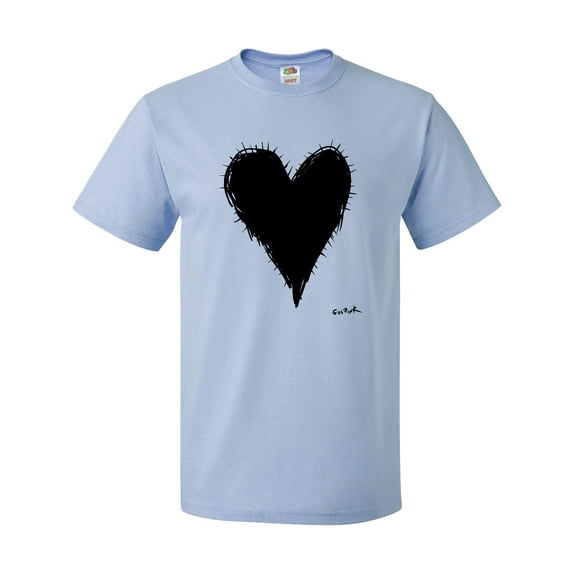 Inktastic Stitched Black Heart T-Shirt