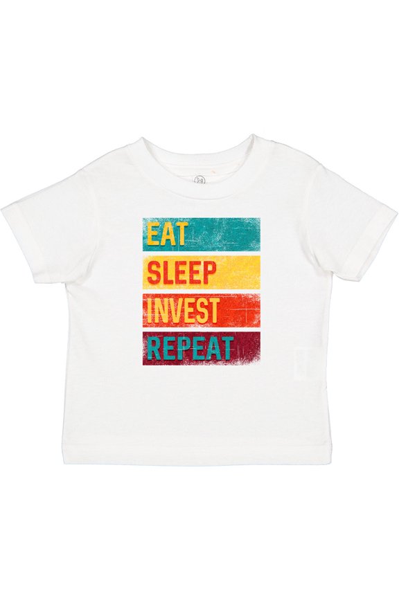 Stock Broker Eat Sleep Invest Repeat Boys or Girls Baby T-Shirt