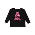 thumbnail image 1 of Inktastic Stomp Out Breast Cancer with Pink Cowgirl Boots Boys or Girls Long Sleeve Toddler T-Shirt, 1 of 5