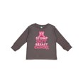 thumbnail image 1 of Inktastic Stomp Out Breast Cancer with Pink Cowgirl Boots Boys or Girls Long Sleeve Toddler T-Shirt, 1 of 5