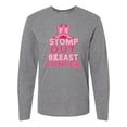 thumbnail image 1 of Inktastic Stomp Out Breast Cancer with Pink Cowgirl Boots Long Sleeve T-Shirt, 1 of 5
