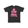thumbnail image 1 of Inktastic Stomp out Breast Cancer with Pink Cowgirl Boots T-Shirt, 1 of 5